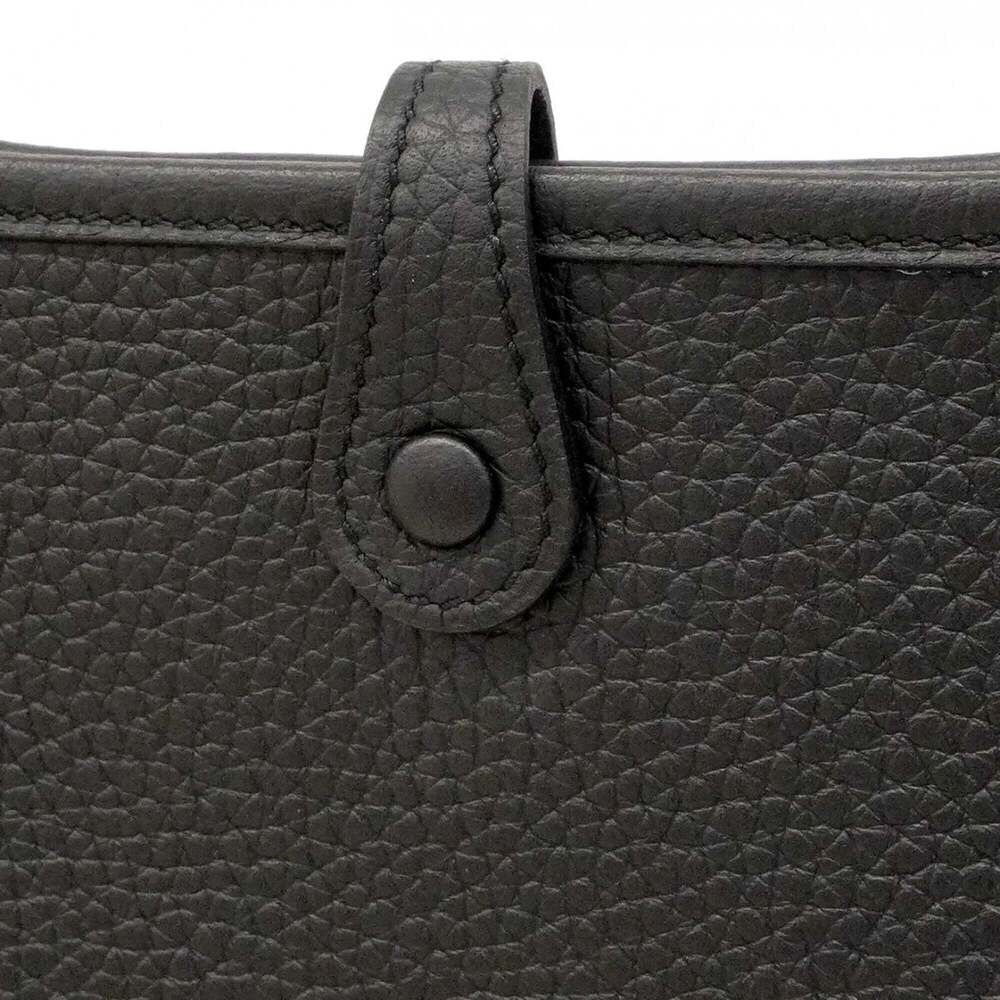 Hermes Evelyne TPM Shoulder Bag, Taurillon Clemence Leather, Black, K Stamp, ... - Picture 8 of 9